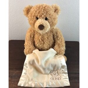 BABY GUND Peek-A-Boo Teddy Bear Animated Stuffed Animal Plush‎ 11.5" Works